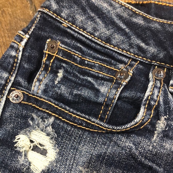 American Eagle Super Stretch Cutoff Denim Short Shorts - Picture 7 of 12